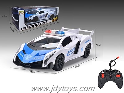 1:16 poison police car four-way remote control car without electricity