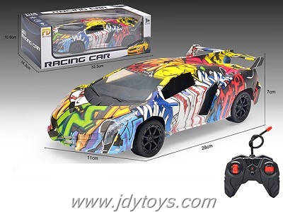 1:16 Poison graffiti four-way remote control car without electricity