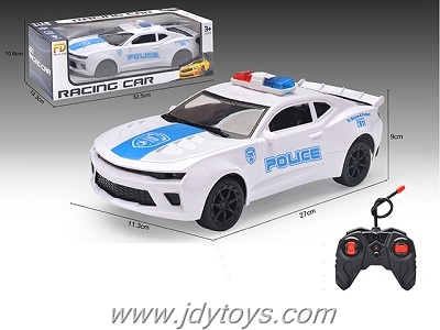 1:16 Bumblebee police car four-way remote control car without electricity